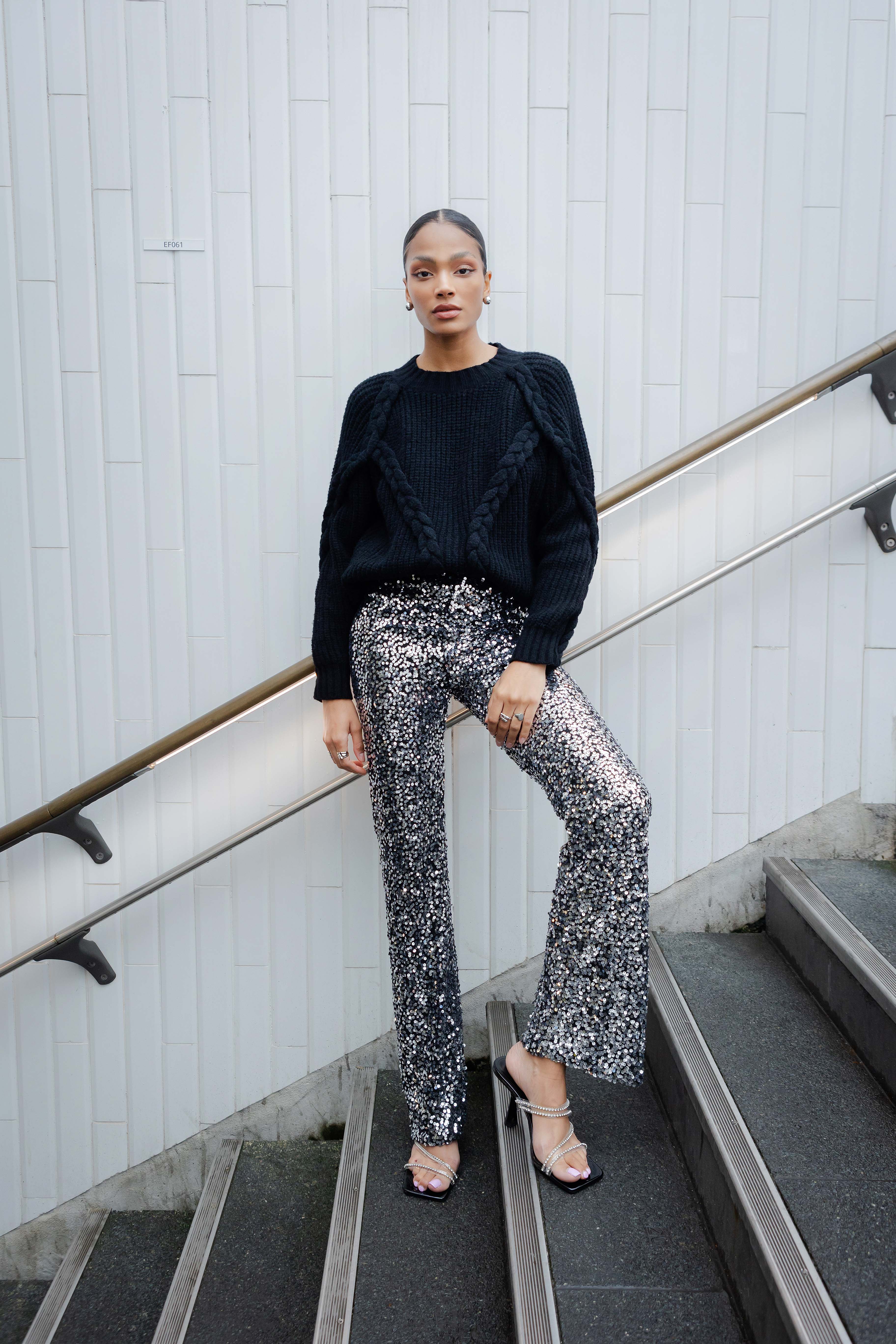 Pantalon à sequins