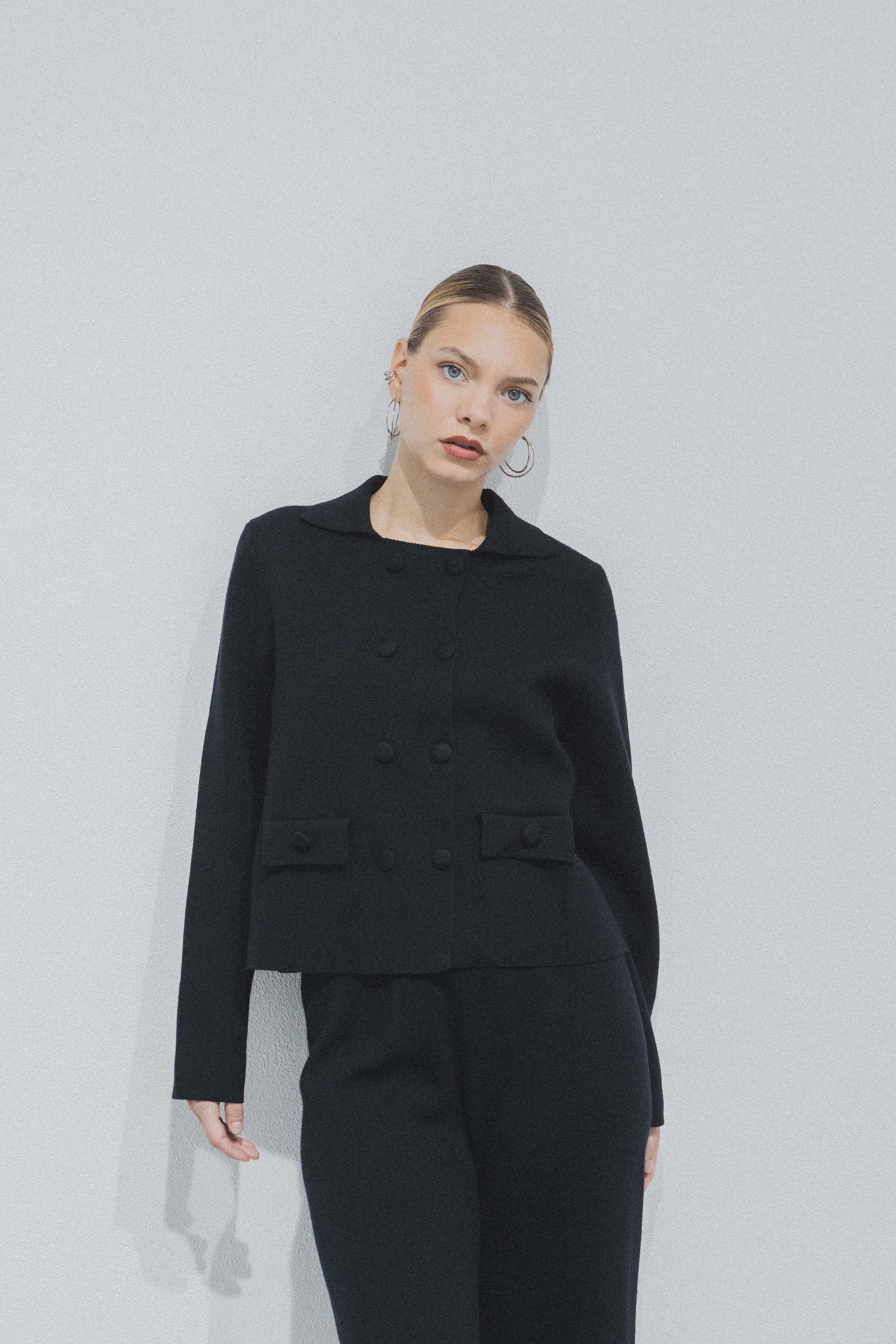 Ensemble maille Lucie cardigan et pantalon