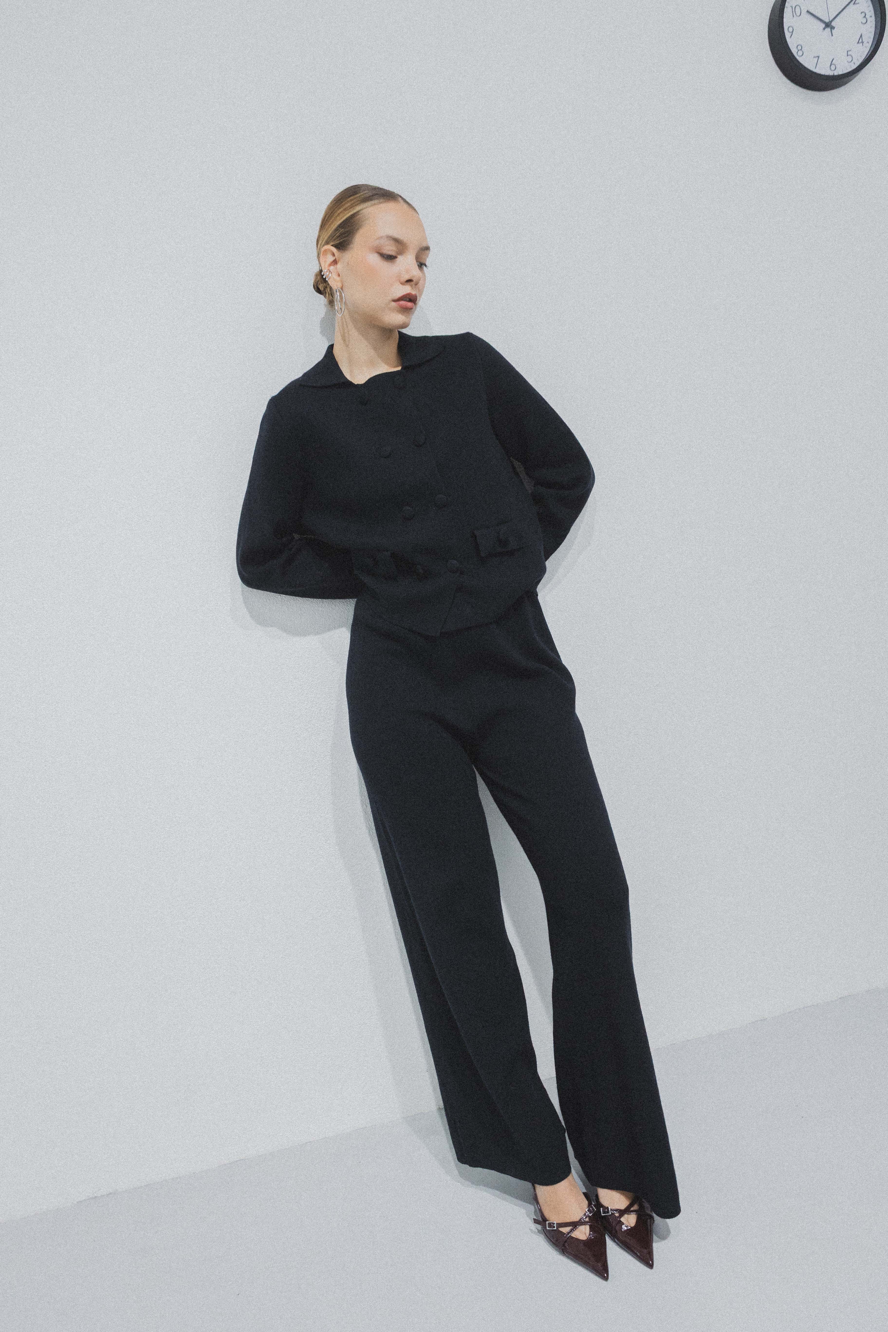 Ensemble maille Lucie cardigan et pantalon