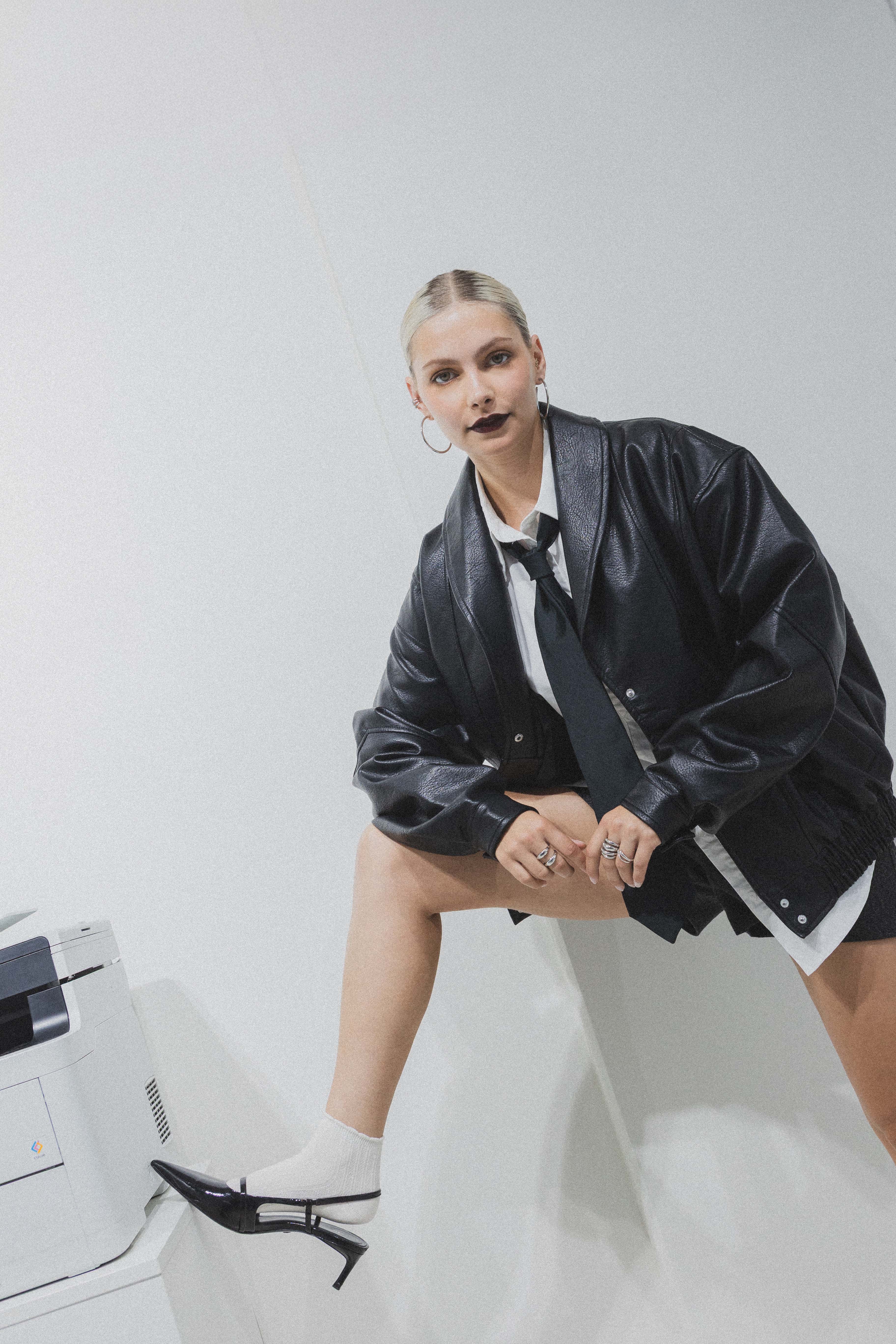 Blouson simili cuir  Basilia