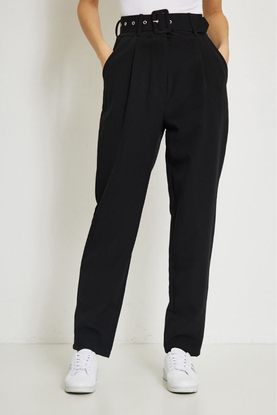 Trousers with belt P025
