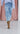 Jupe midi en denim fendu